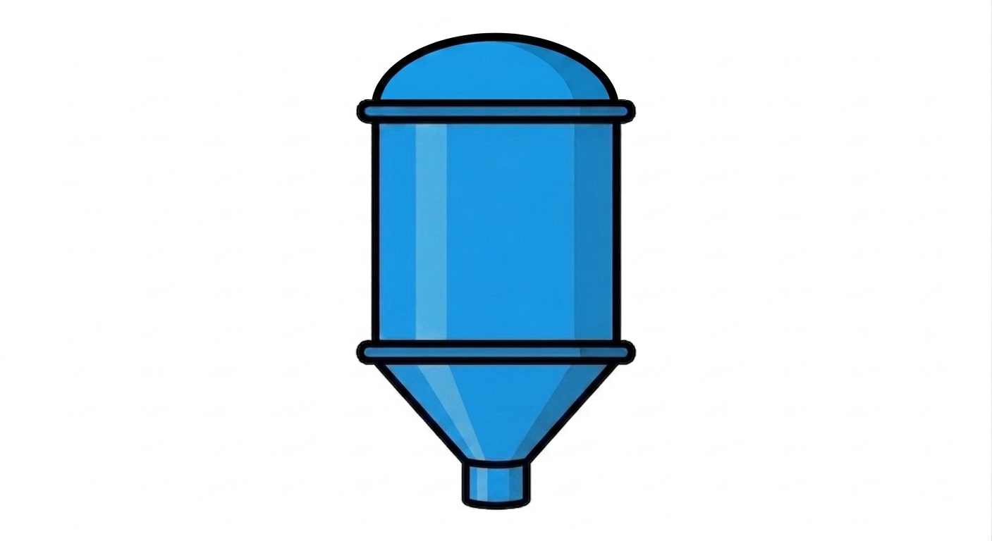 Dished top / conical bottom with nozzle — TARATURE-003